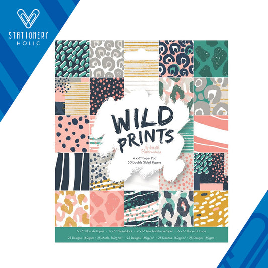 Papermania - Bloc Papel 6 x 6 - Wild Prints