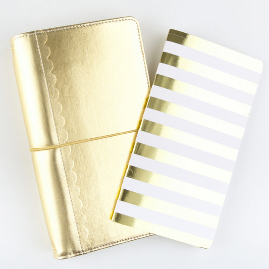 Doodlebug Design - Traveler Notebook - Gold