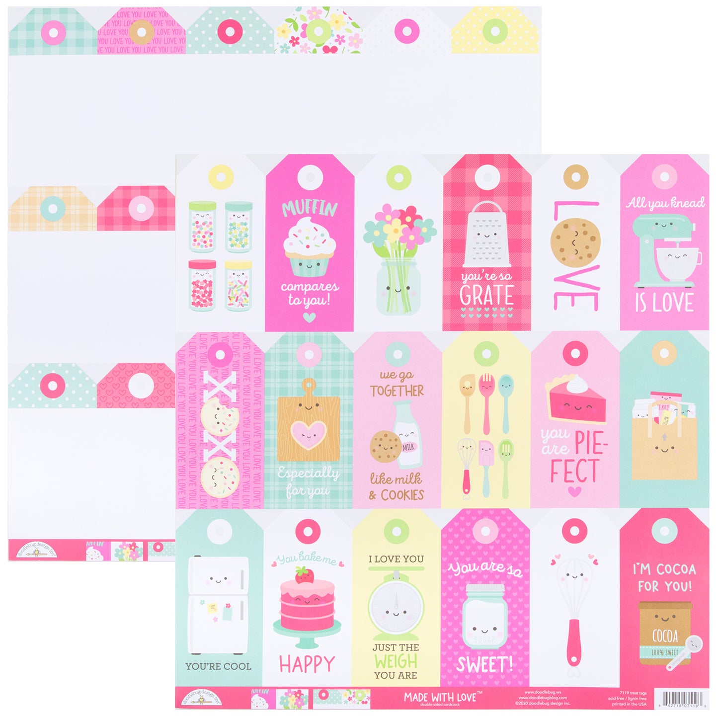 Doodlebug Design - Essential Kit 12 x 12 - Made With Love