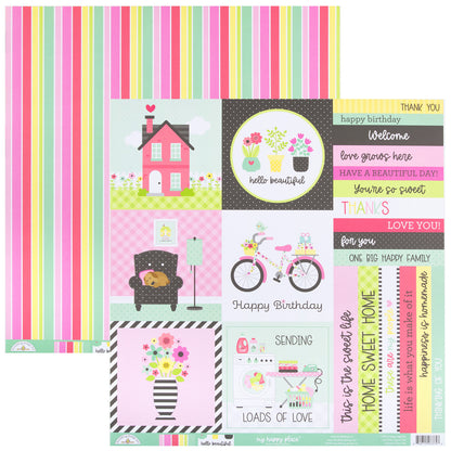 Doodlebug Design - Essential Kit 12 x 12 - My Happy Place