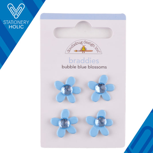 Doodlebug Design - Braddies - Bubble Blue Blossoms