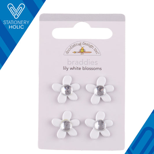 Doodlebug Design - Braddies - Lily White Blossoms
