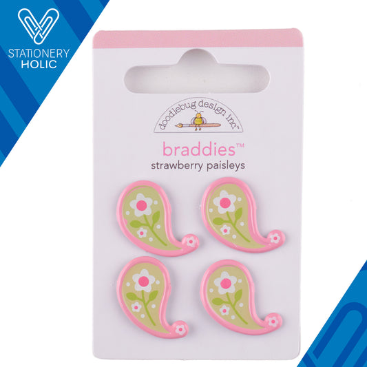 Doodlebug Design - Braddies - Strawberry Paisleys
