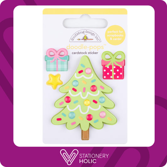 Doodlebug Design - Doodle Pop Sticker - Deck The Halls