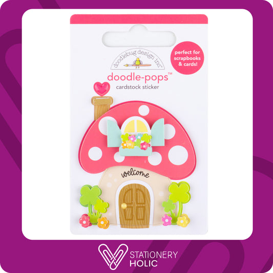 Doodlebug Design - Doodle Pop Sticker - Gnome Sweet Home