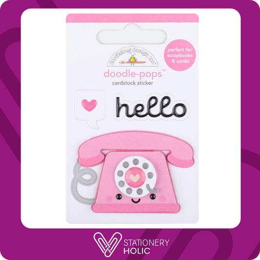 Doodlebug Design - Doodle Pop Sticker - Hello Love