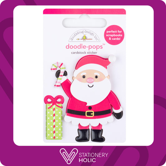 Doodlebug Design - Doodle Pop Sticker - Hello Santa