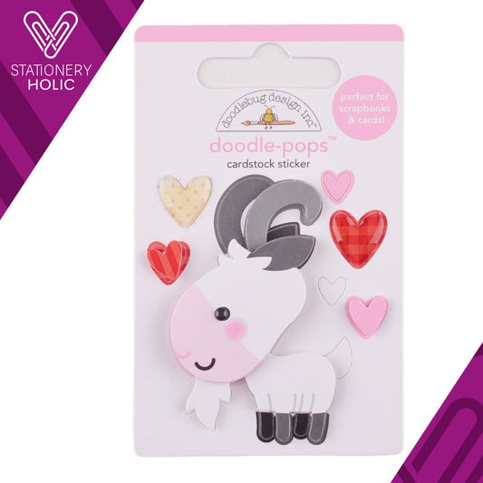 Doodlebug Design - Doodle Pop Sticker - Baby Billygoat