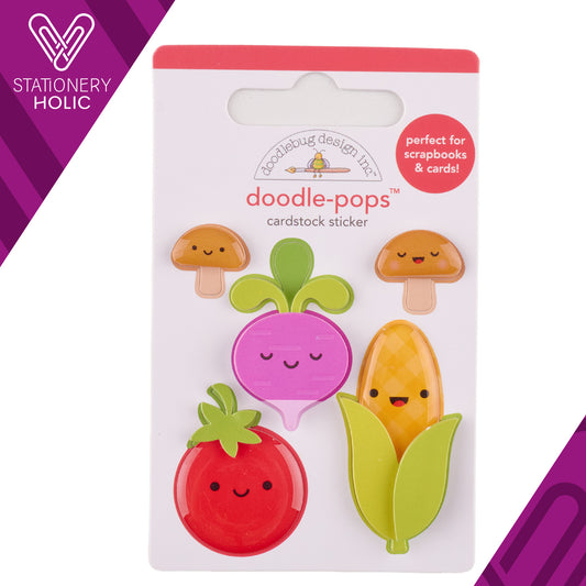 Doodlebug Design - Doodle Pop Sticker - Veggie Garden