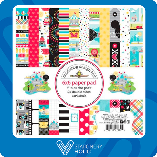 Doodlebug Design - Bloc Papel 6 x 6 - Fun At The Park