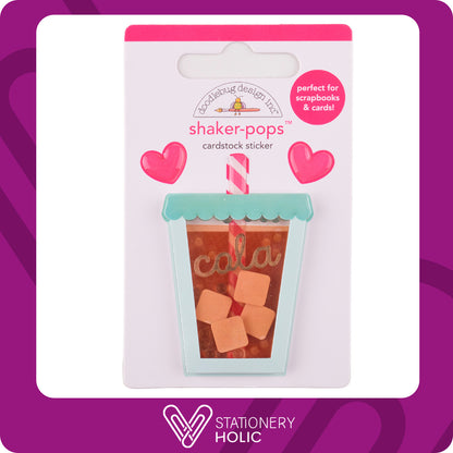 Doodlebug Design - Shaker Pop Sticker - Soda Sweet