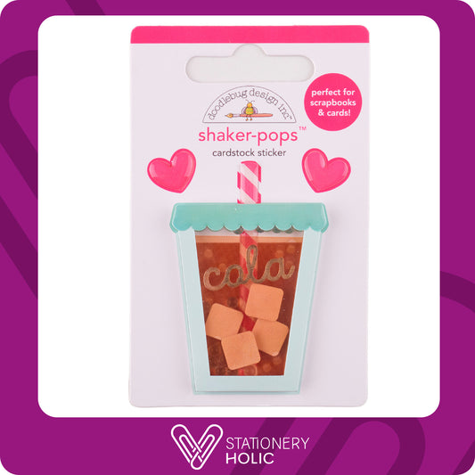 Doodlebug Design - Shaker Pop Sticker - Soda Sweet