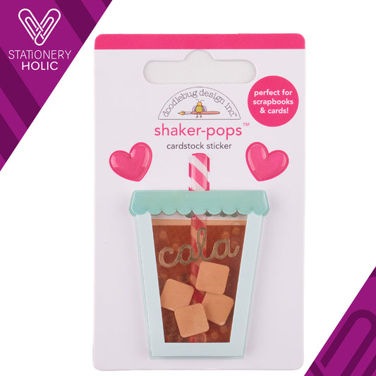 Doodlebug Design - Shaker Pop Sticker - Soda Sweet