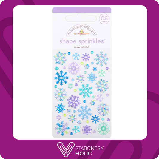 Doodlebug Design - Enamel Sprinkles - Snow Colorful