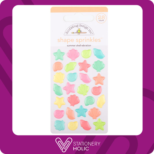 Doodlebug Design - Enamel Sprinkles - Summer Shell-ebration