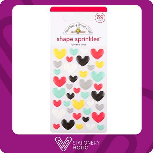 Doodlebug Design - Enamel Sprinkles - I Love This Place