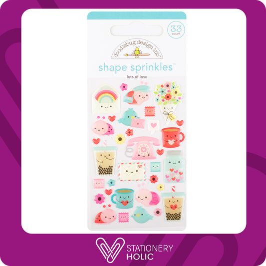 Doodlebug Design - Enamel Sprinkles - Lots Of Love