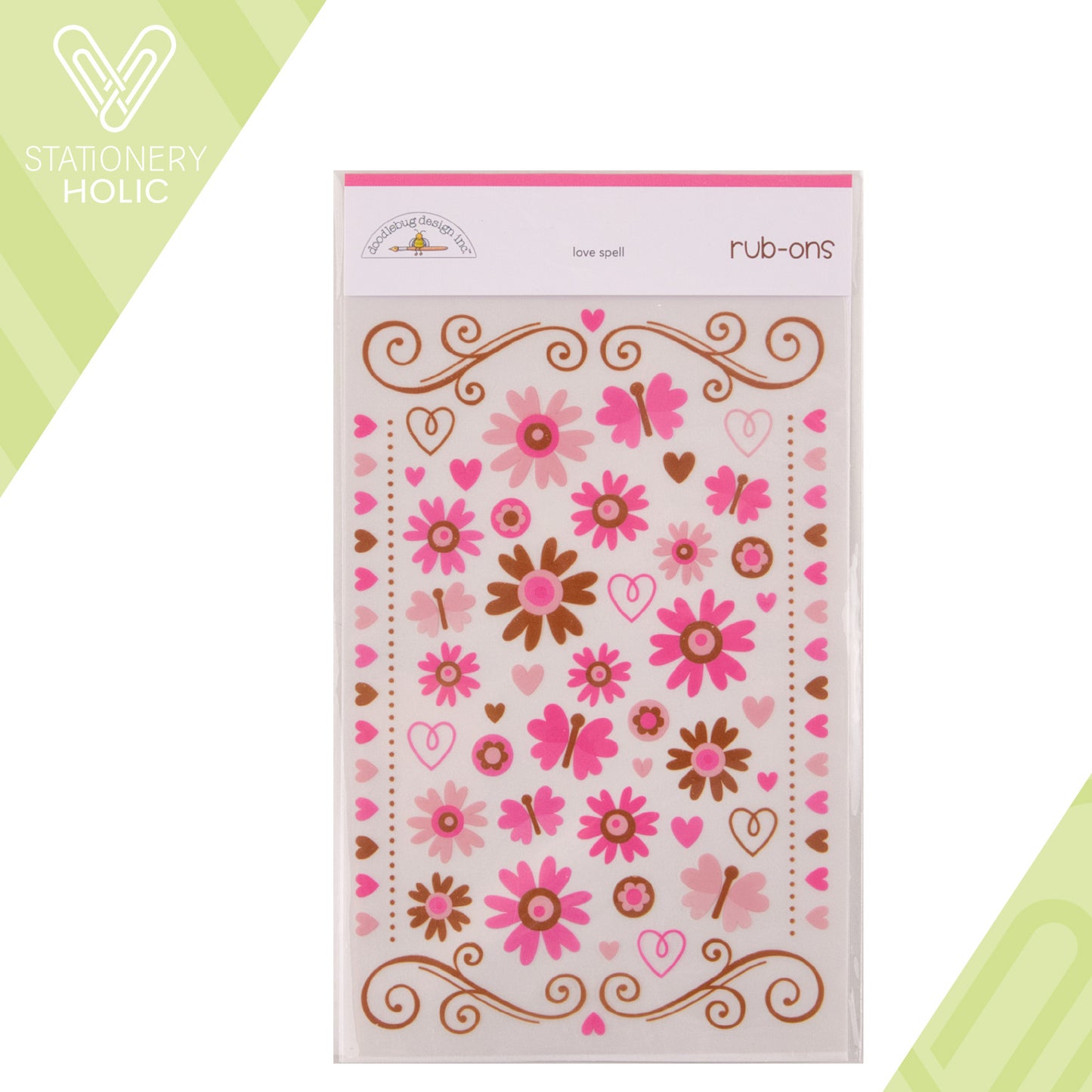 Doodlebug Design - Rub-ons - Love Spell