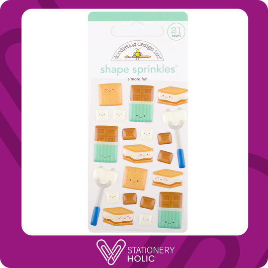 Doodlebug Design - Enamel Sprinkles - S'mores Fun