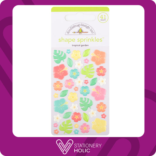 Doodlebug Design - Enamel Sprinkles - Tropical Garden
