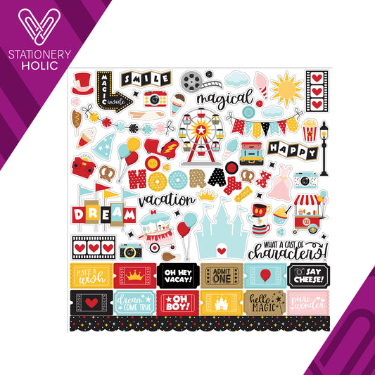 Echo Park - Hoja de Stickers 12 x 12 - Wish Upon A Star 2