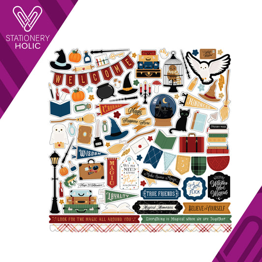 Echo Park - Hoja de Stickers 12 x 12 - Wizards And Company