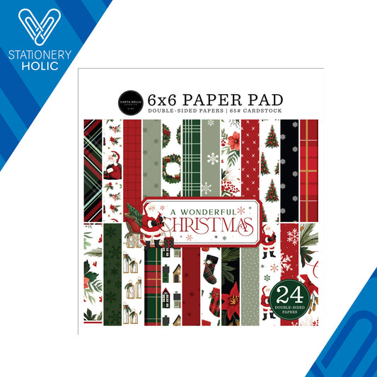 Echo Park - Bloc Papel 6 x 6 - A Wonderful Christmas