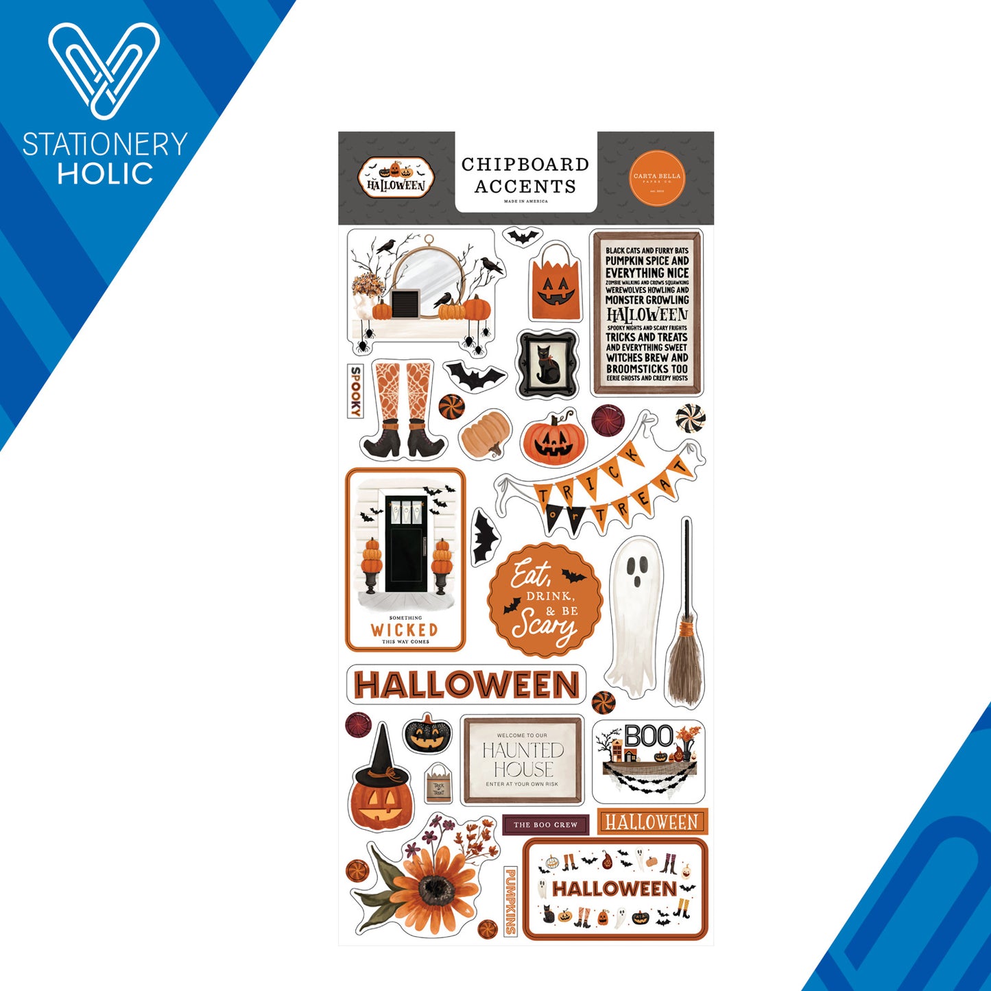 Echo Park - Chipboard Accents - Halloween