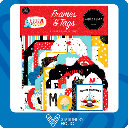 Echo Park - Ephemera Frames & Tags - Believe In Magic