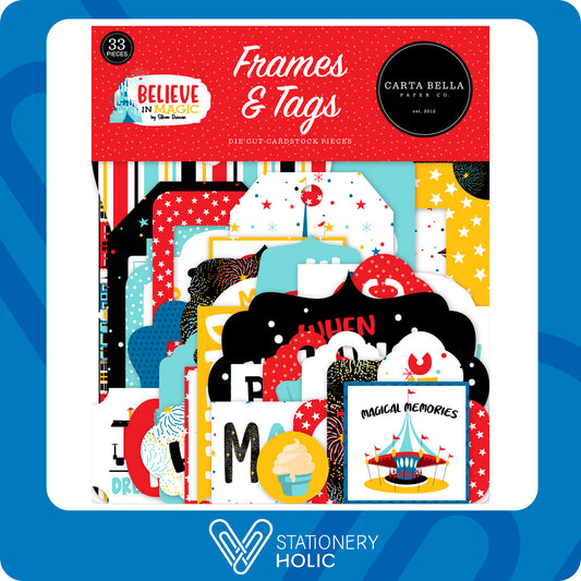 Echo Park - Ephemera Frames & Tags - Believe In Magic