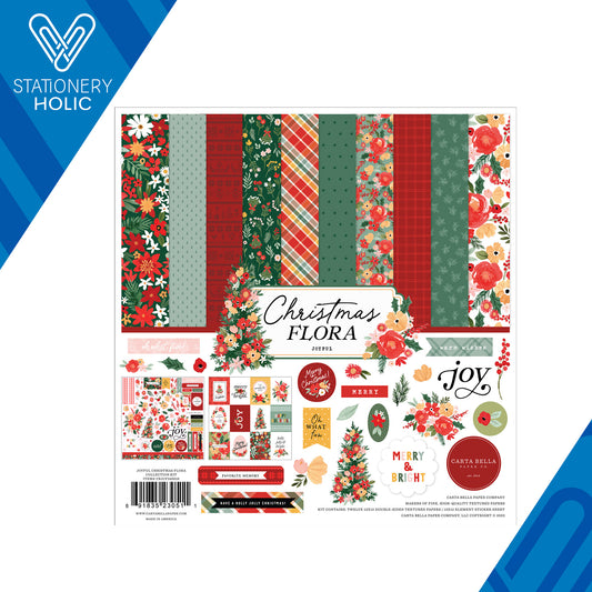 Echo Park - Coleccion 12 x 12 - Joyful Christmas Flora