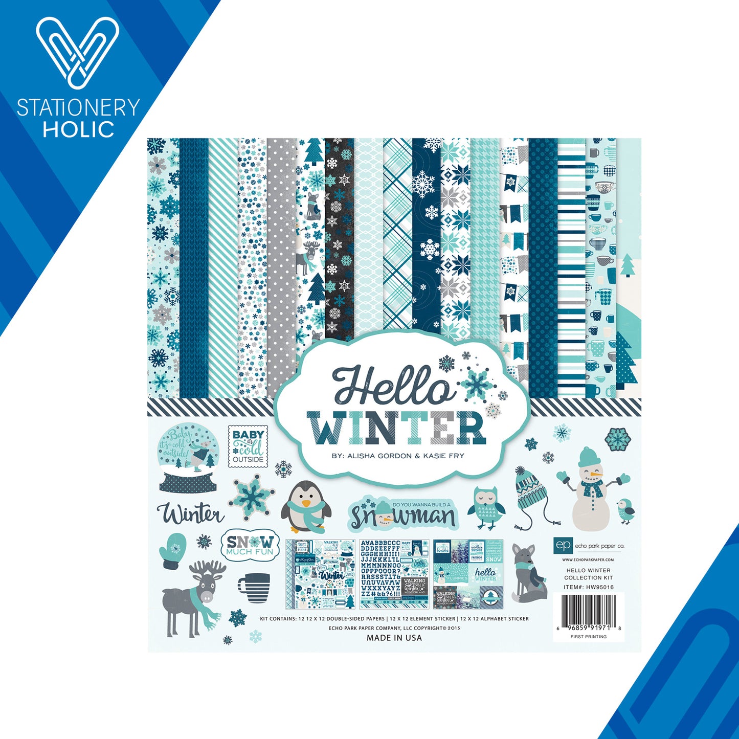 Echo Park - Coleccion 12 x 12 - Hello Winter