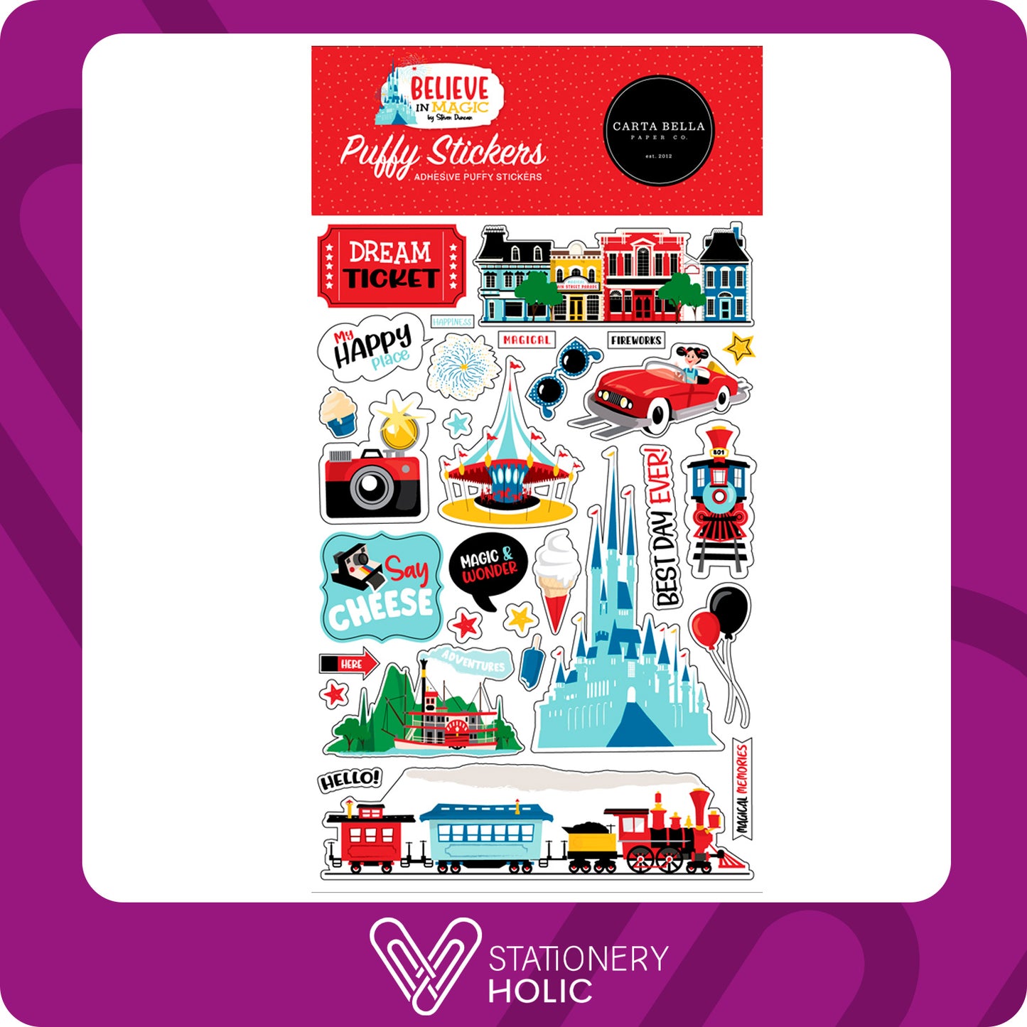 Echo Park - Puffy Stickers - Believe In Magic