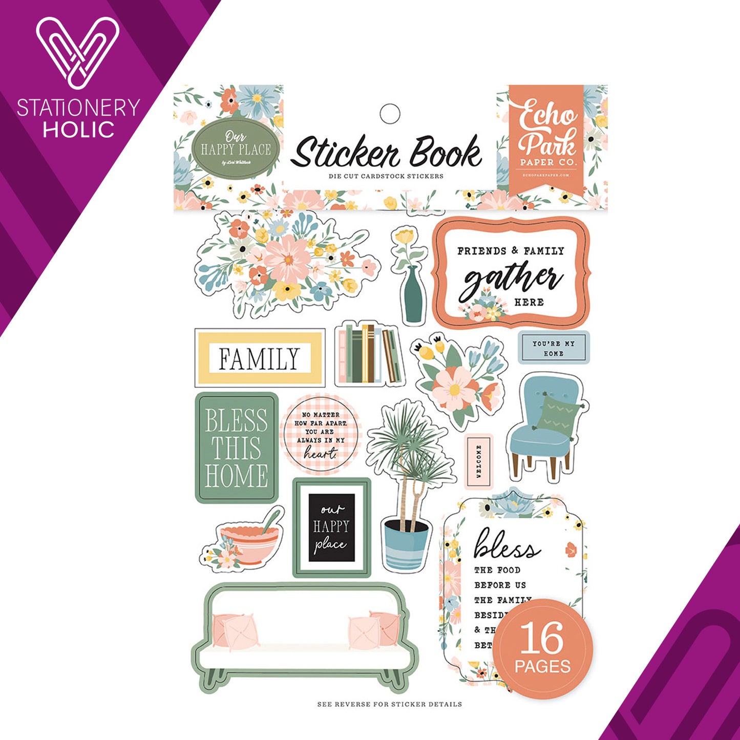 Echo Park - Sticker Book - Our Happy Place