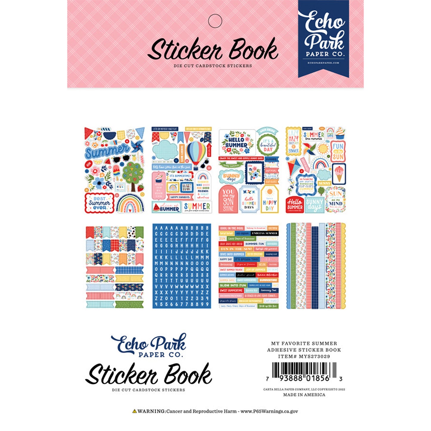 Echo Park - Sticker Book - My Favorite Summer