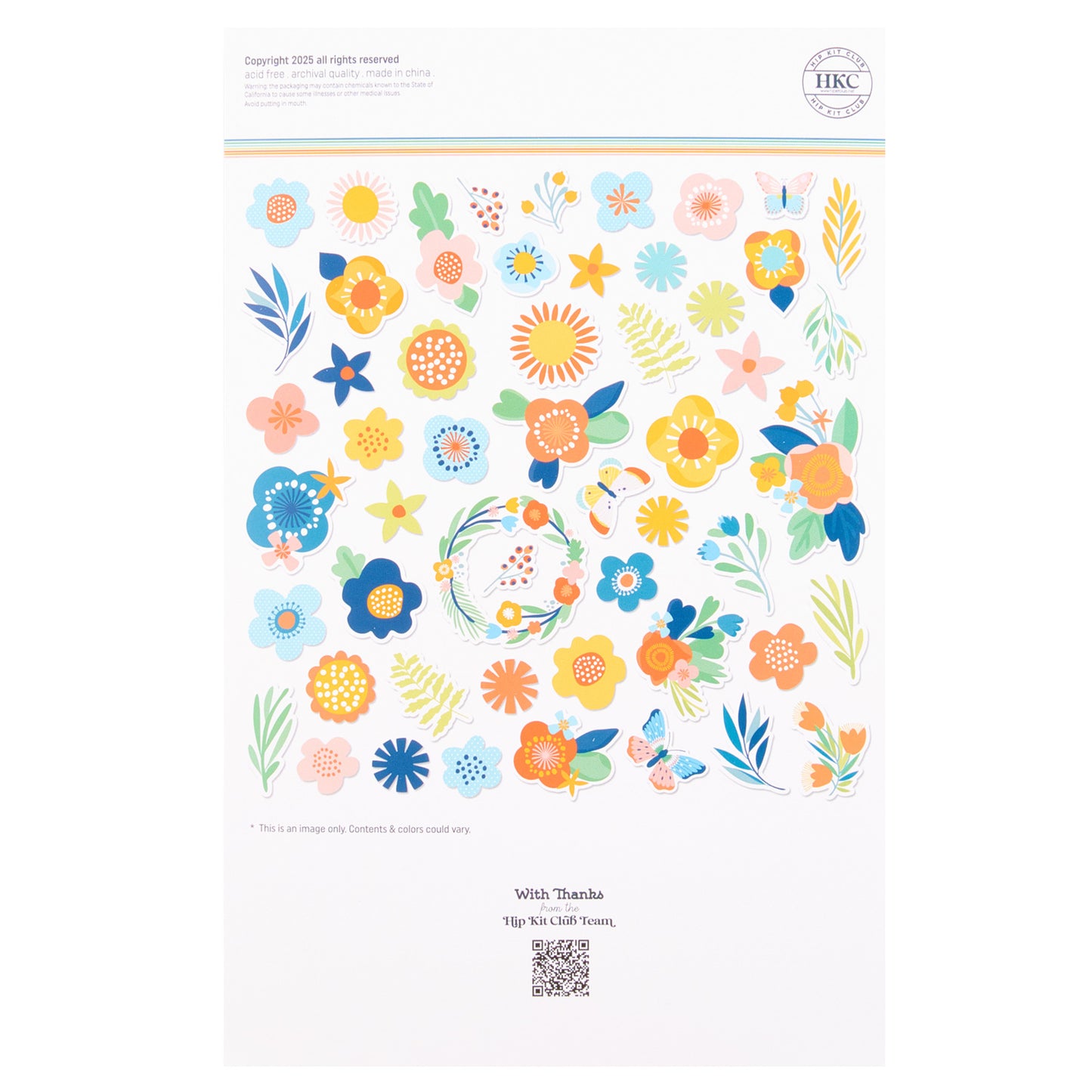 Hip Kit Club - Ephemera Florals - Our Stories