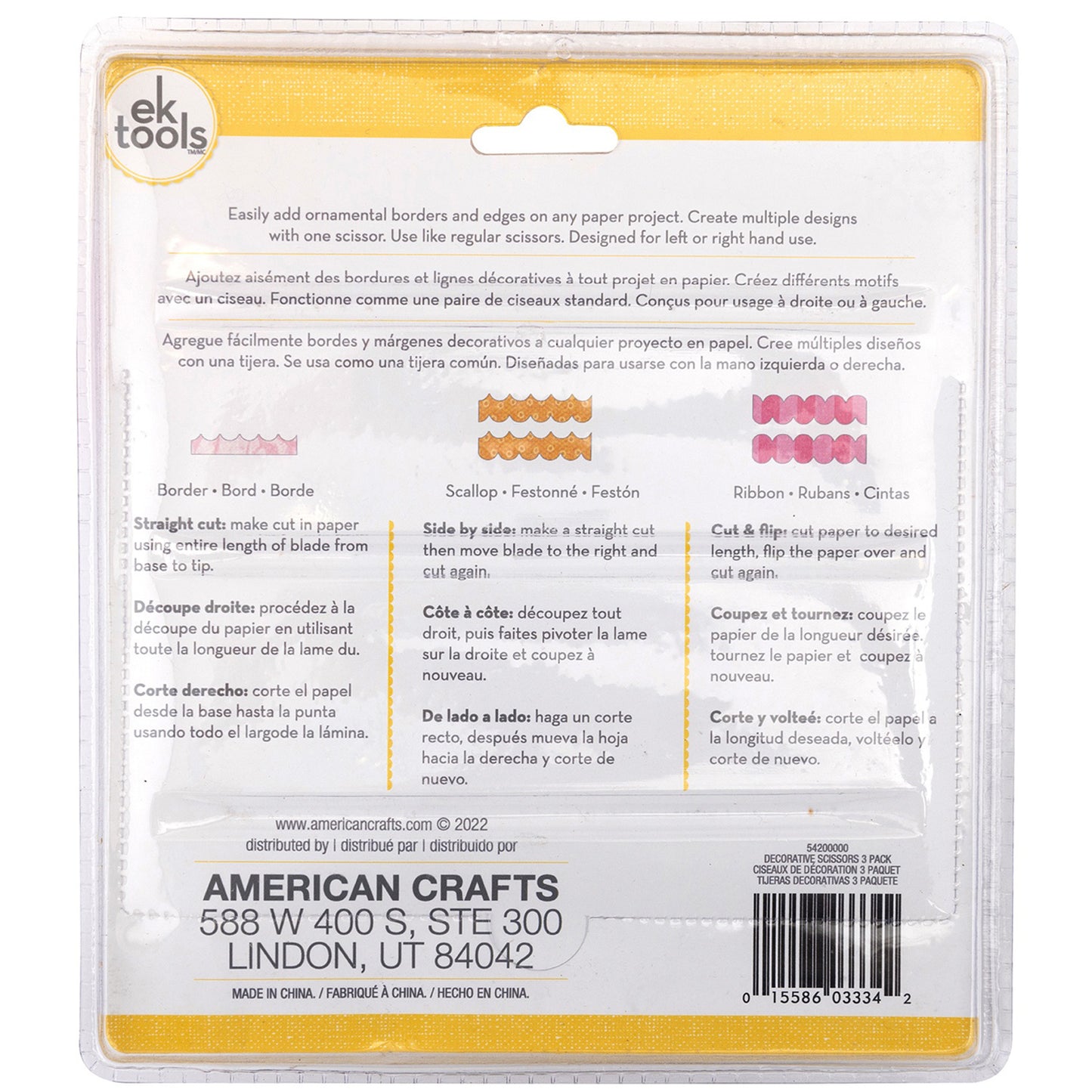 Ek Tools - Tijeras de Decorativas (3 unidades)