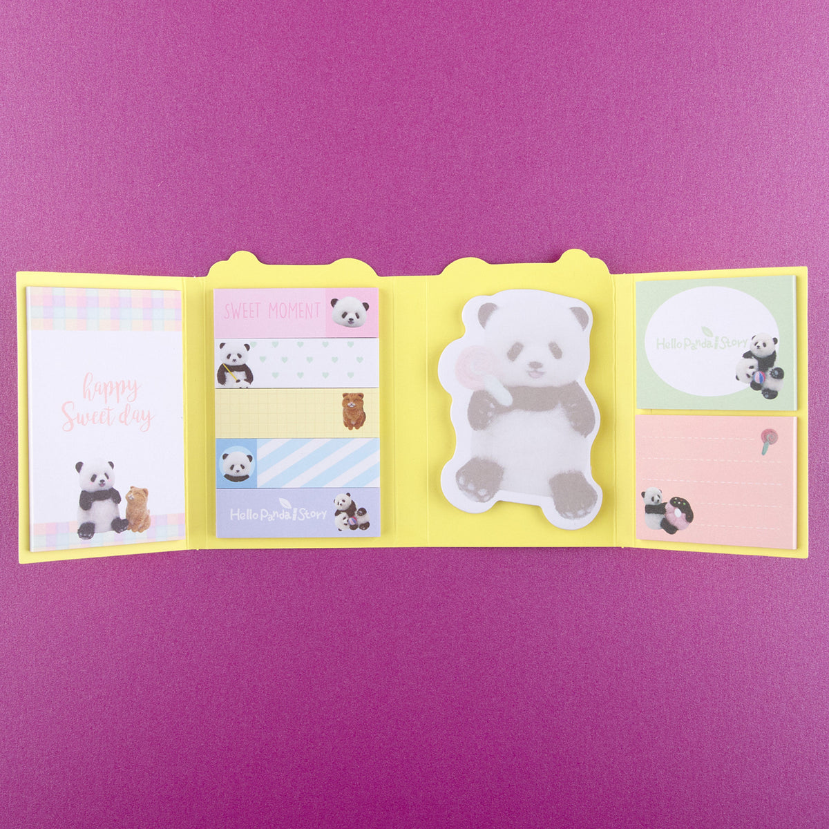 Elite - Sticky Notes Memo - Hello Panda Amarillo