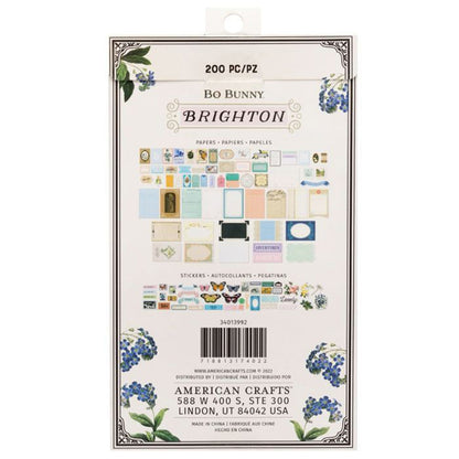 Bo Bunny - Ephemera y Washi Stickers - Brighton
