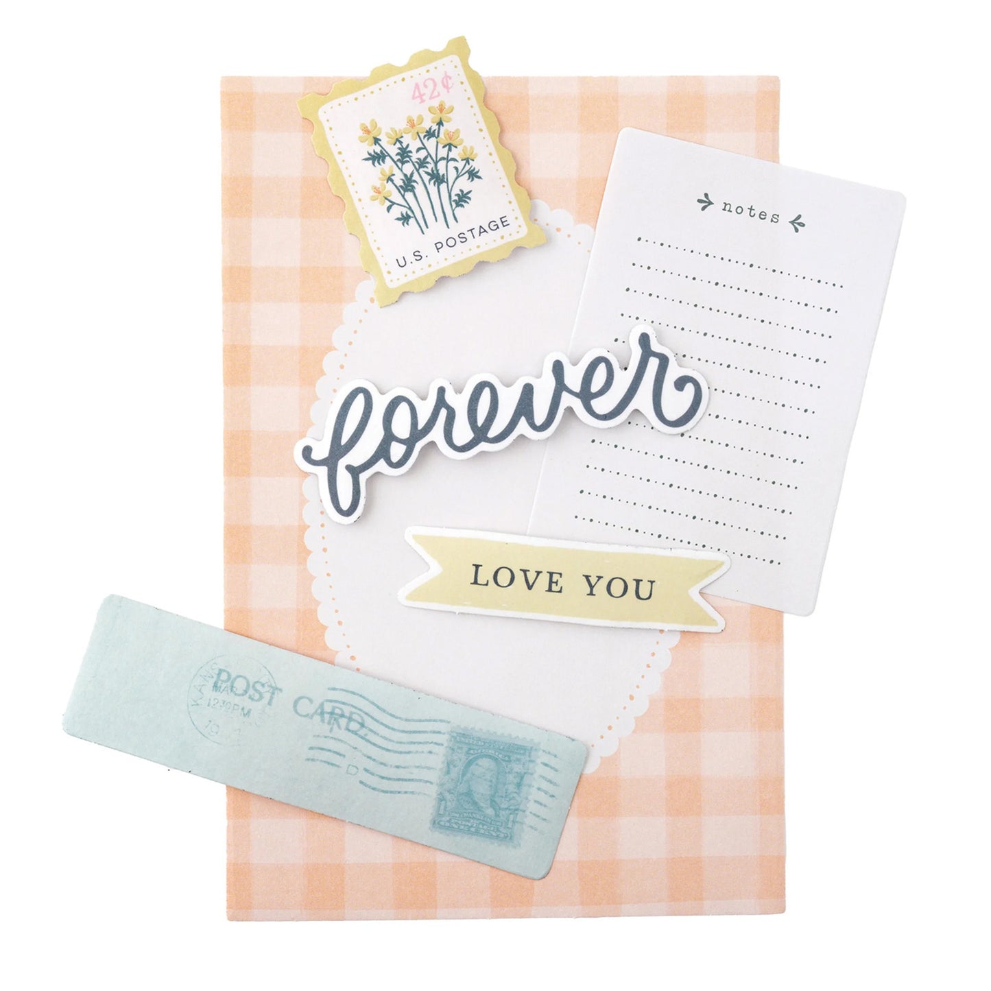 Crate Paper - Ephemera y Washi Stickers - Gingham Garden