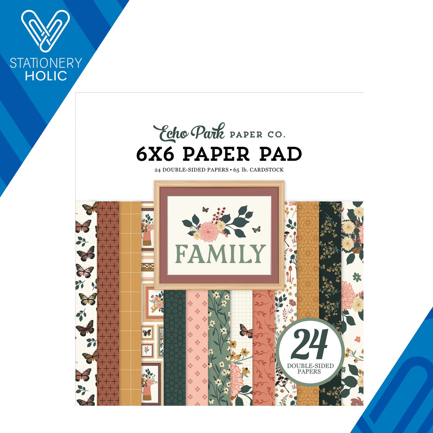 Echo Park - Bloc Papel 6 x 6 - Family