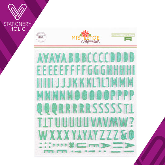 Hip Kit Club - Foam Stickers Alpha - Mistletoe Memories