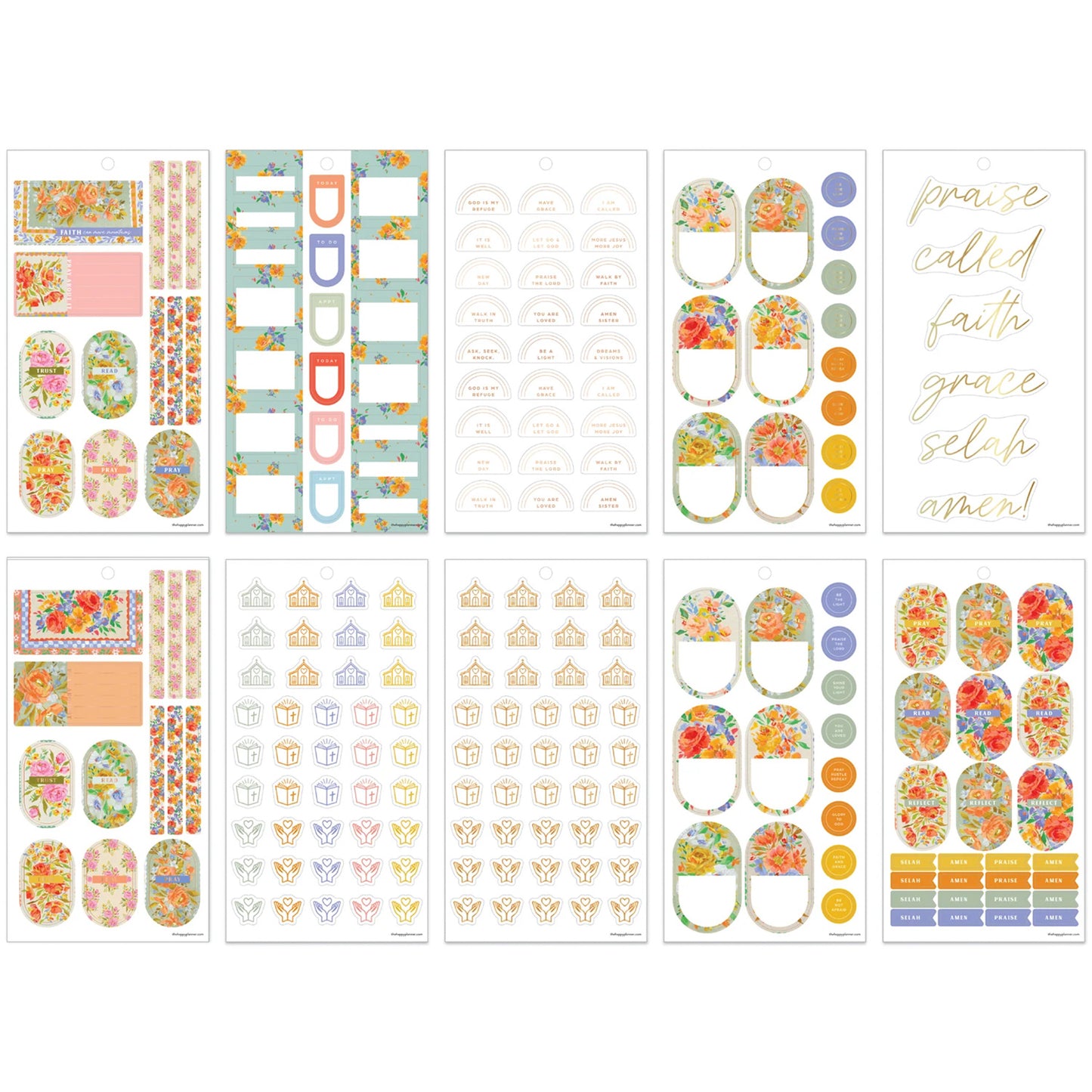 Happy Planner - Sticker Book - French Papers Faith