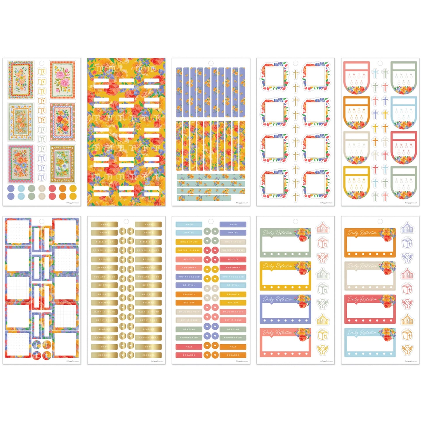 Happy Planner - Sticker Book - French Papers Faith