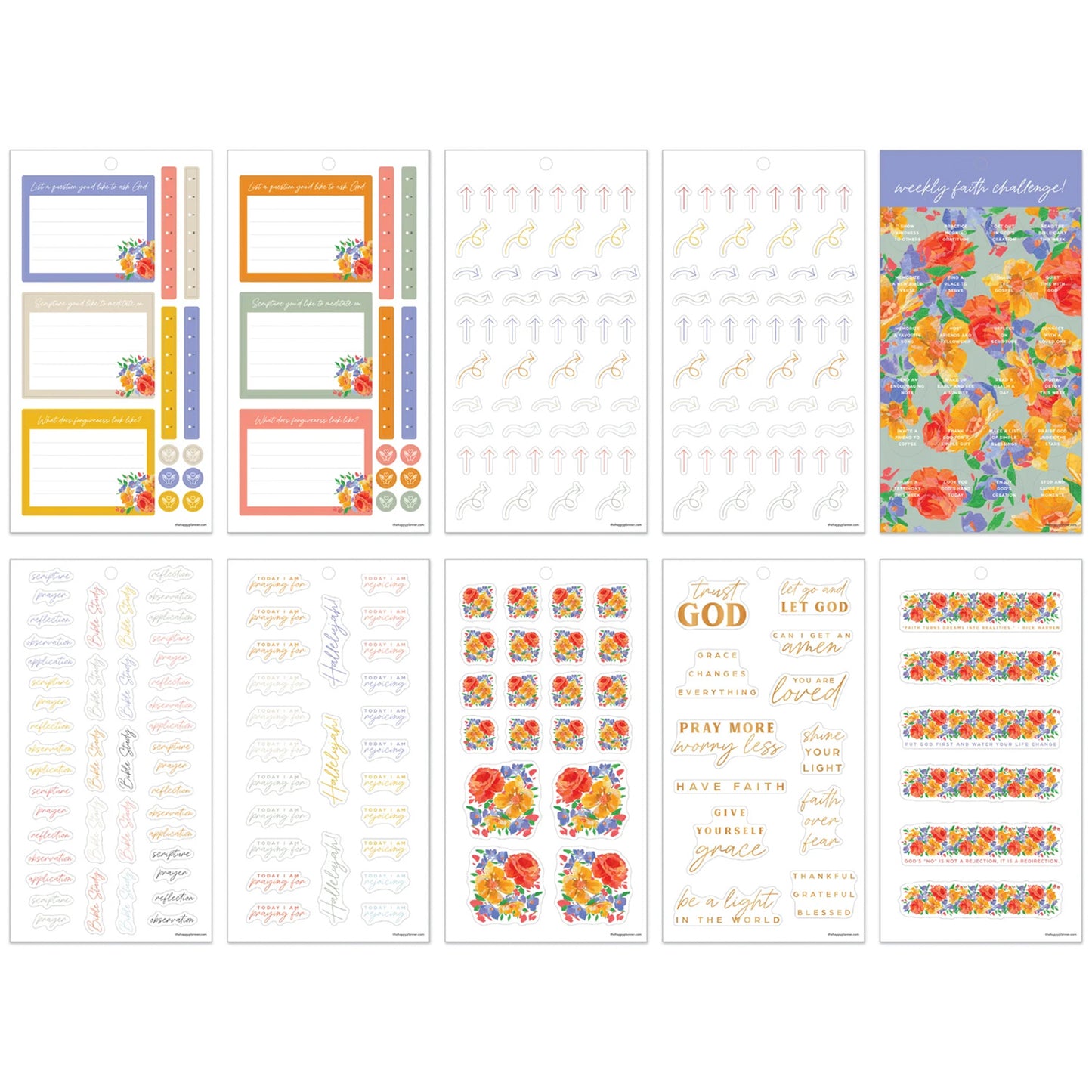 Happy Planner - Sticker Book - French Papers Faith