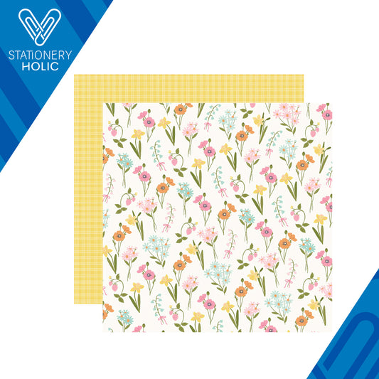 Simple Stories - Hoja Papel 12 x 12 - Fresh Air - Press Pause
