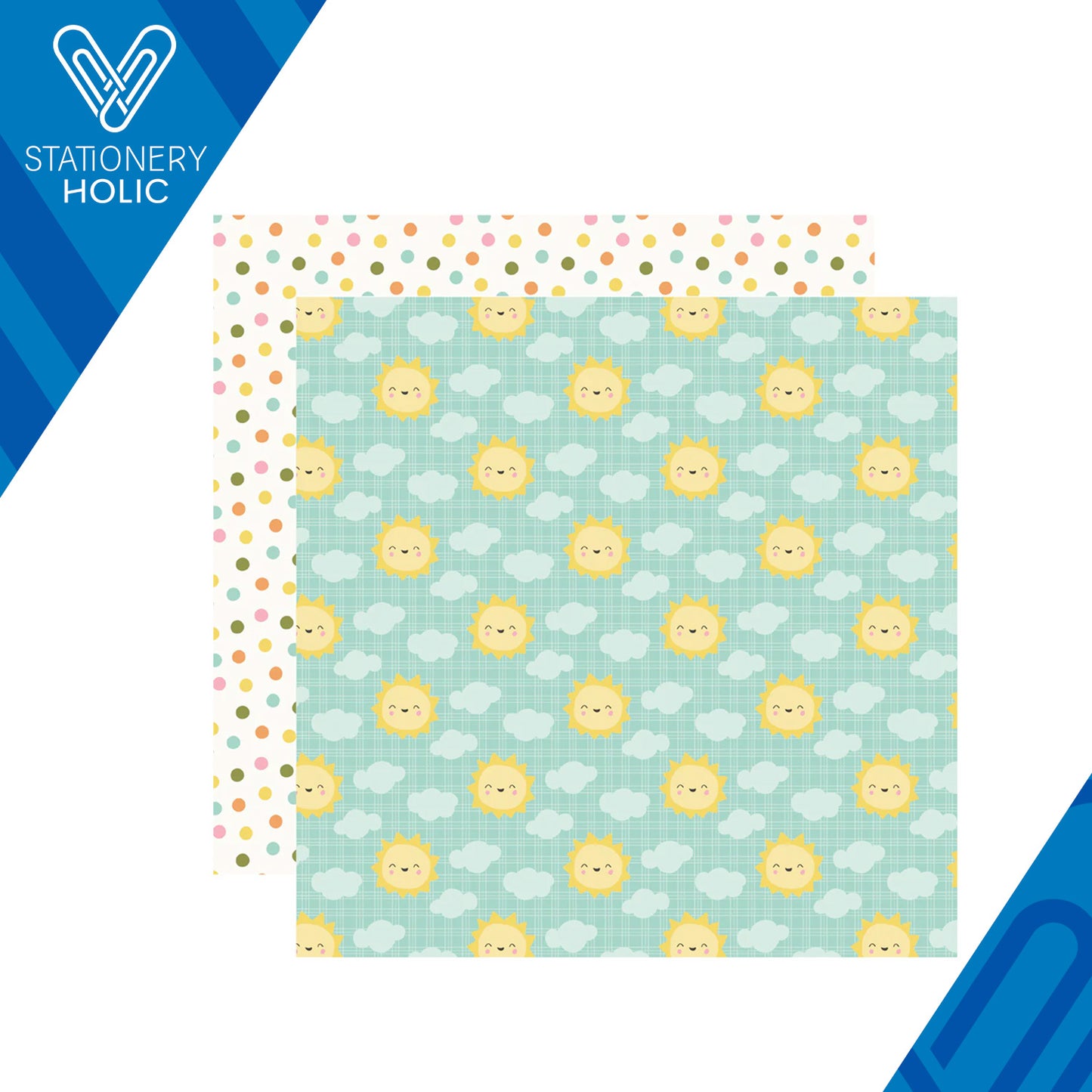 Simple Stories - Hoja Papel 12 x 12 - Fresh Air - Pure Sunshine
