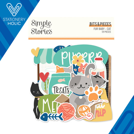 Simple Stories - Bits & Pieces - Fur Baby Cat