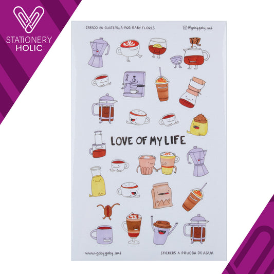 Gaby Art - Hoja Stickers 5.5 x 8.5" - Love Of My Life