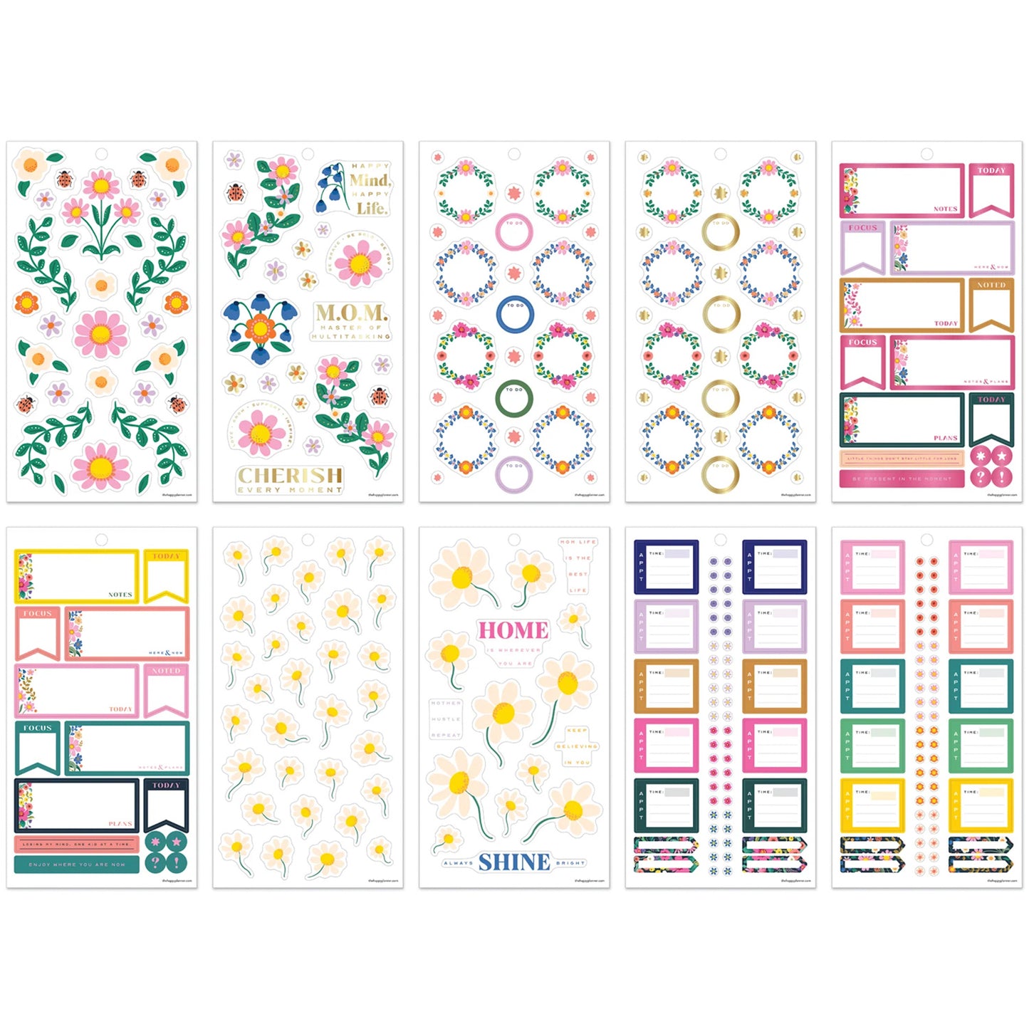 Happy Planner - Sticker Book - Golden Garden